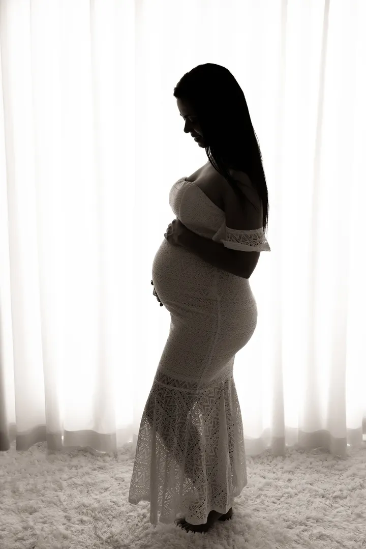 Maternity session with LEDWindow light