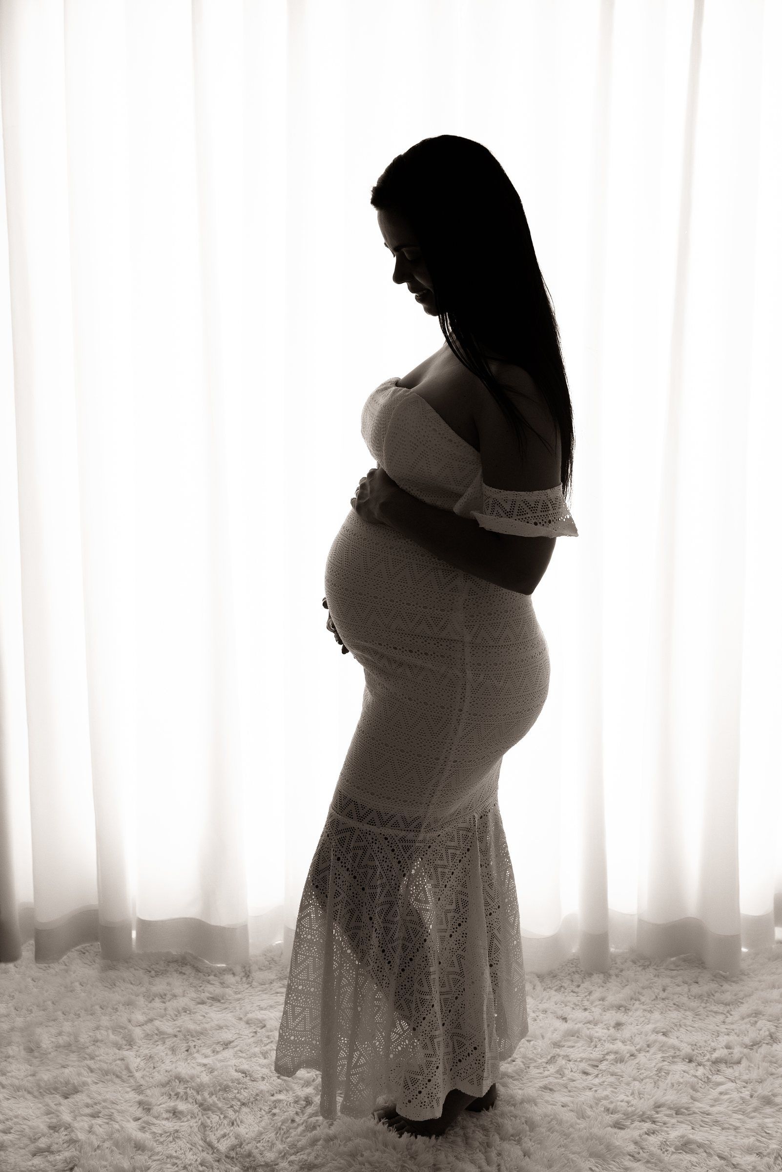 Maternity session with LEDWindow light